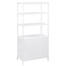 Coaster Furniture Amherst 961652 3-shelf Radio Weave Cane Metal Accent Cabinet - White IMAGE 6