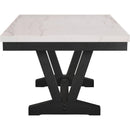  Crown Mark Varley 1320T-4272 Genuine Marble Dining Table IMAGE 2