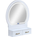  Crown Mark Cecilia 4905SET-WH Vanity Table & Stool - White IMAGE 4