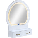  Crown Mark Cecilia 4905SET-WH Vanity Table & Stool - White IMAGE 5