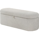  Crown Mark Philipa 4924OT-BENCH Storage Bench - Oatmeal Tweed IMAGE 1
