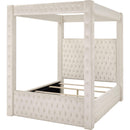  Crown Mark Annabelle 5114IV-Q Queen Canopy Bed - Ivy IMAGE 2