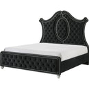  Crown Mark Cameo B2180-Q Queen Bed - Black IMAGE 1