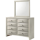  Crown Mark Emily B4255-11 Dresser Mirror - White IMAGE 2