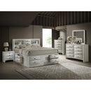  Crown Mark Emily B4255-2 Nightstand - White IMAGE 2