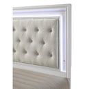  Crown Mark Lyssa B4312-Q Queen Bed with LED - Oat/Frost IMAGE 5