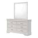  Crown Mark Amalia B6912-11 Dresser Mirror - White IMAGE 2