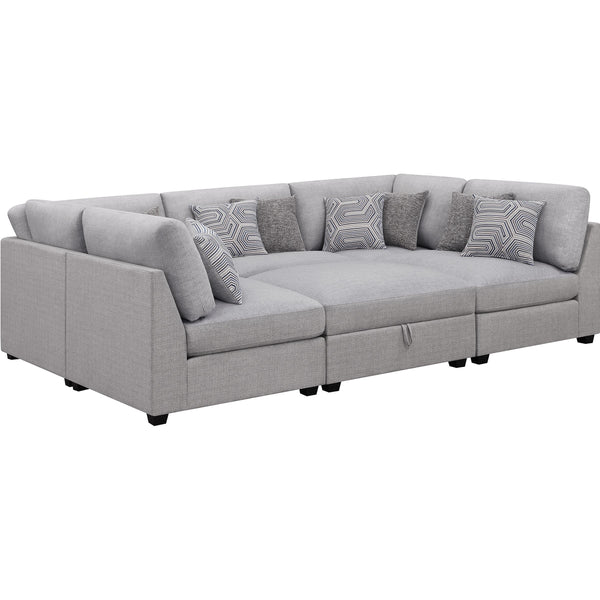 Coaster Furniture Cambria Fabric 6 pc Sectional 551511-S6A IMAGE 1