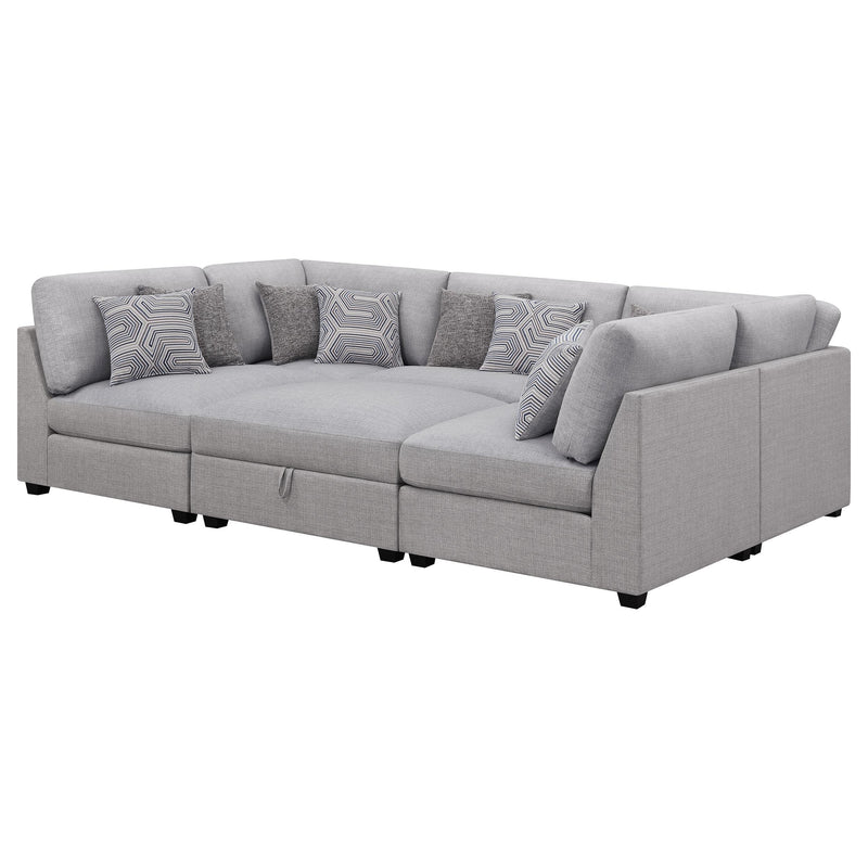 Coaster Furniture Cambria Fabric 6 pc Sectional 551511-S6A IMAGE 4