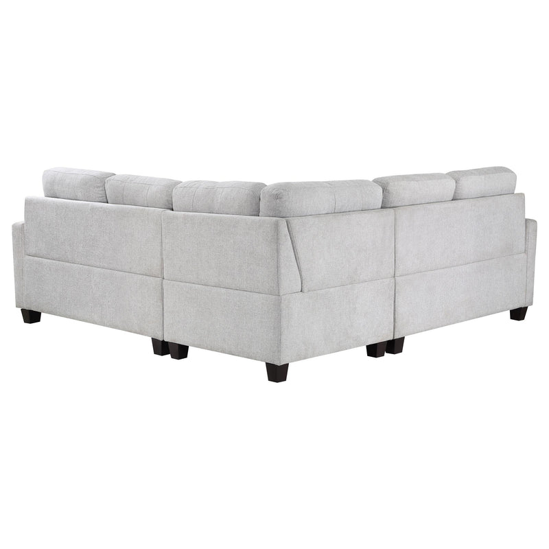 Coaster Furniture Georgina Fabric 3 pc Sectional 551705-SETA IMAGE 4