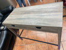 Farmhouse Metal and Wood Desk - Grey Wash