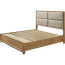  Crown Mark Florian Queen Upholstered Platform Bed with Storage B6572-Q-HB/B6572-Q-FBD/B6572-KQ-RAIL IMAGE 3