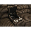  Coaster Furniture Atkinson 601510 Upholstered Reclining Sectional Sofa - Chocolate IMAGE 10