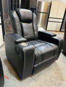 Stephano Reclining Sofa Set Black