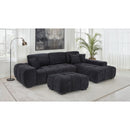  Coaster Furniture Octavia 511064 Upholstered Rectangular Ottoman - Black IMAGE 7