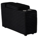  Coaster Furniture Collins 610360CON Upholstered Modular Storage Console - Black IMAGE 1