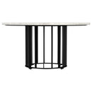  Coaster Furniture Haven 706208-S3 3-piece Round Marble Coffee and End Table Set - Black IMAGE 3