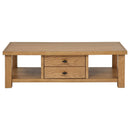  Coaster Furniture Beasley 723328 2-Drawer Wood Coffee Table - Golden Oak IMAGE 11
