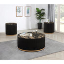  Crown Mark Kara 4219GBK-02 End Table - Gold/Black IMAGE 1