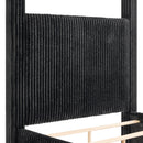 Crown Mark Carla 5118BK-K King Canopy Bed - Black IMAGE 4