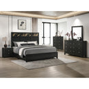  Crown Mark Cadence B4515-K-BED Bed in One Box - Gold/Black IMAGE 3