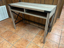 Farmhouse Metal and Wood Desk - Grey Wash