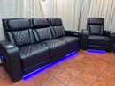 Skytech Power Reclning Sofa Set With Adjustable Headrest