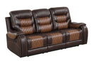 Brown Two Tone Reclining Sofa 3PC Set CLEARANCE NEW IN BOX