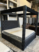Canopy Bed Frame in Black