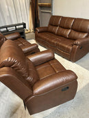 Brown Reclining 3PC Sofa Set