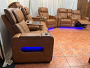 DUBAI 3PC Brown Power Reclining Set