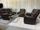 Brown Two Tone Reclining Sofa 3PC Set CLEARANCE NEW IN BOX
