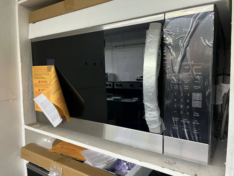 LG - 1.7 Cu. Ft. Over-The-Range Microwave with Sensor Cook and EasyClean - PrintProof Stainless Steel