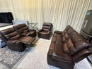 Brown Two Tone Reclining Sofa 3PC Set CLEARANCE NEW IN BOX