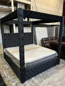 Canopy Bed Frame in Black