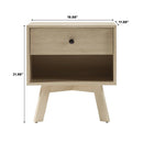20" 1-Drawer Nightstand – Coastal Oak – CLEARANCE $29
